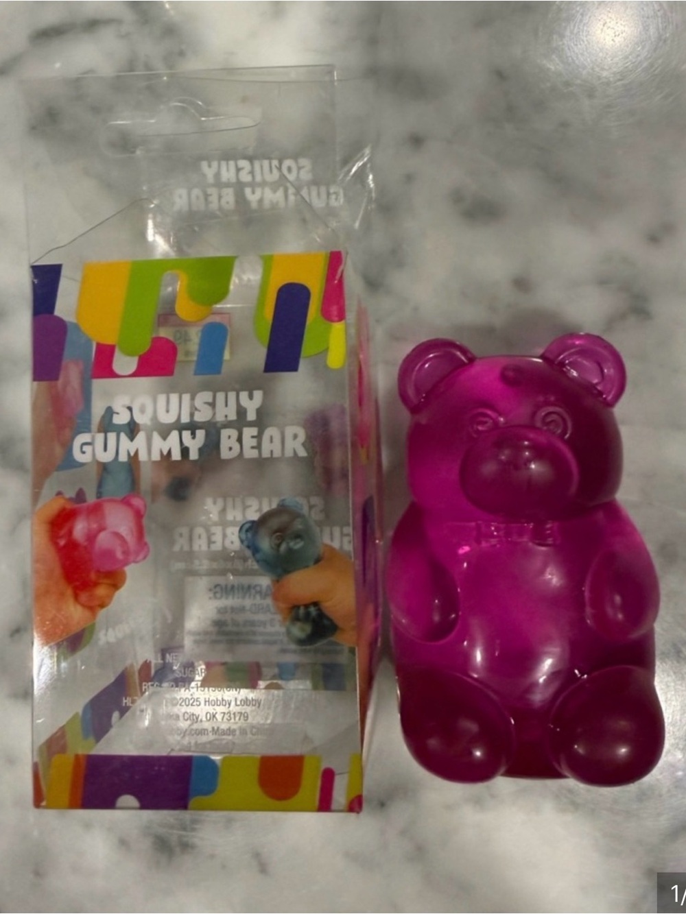 Squishy Gummy Bear - Magenta